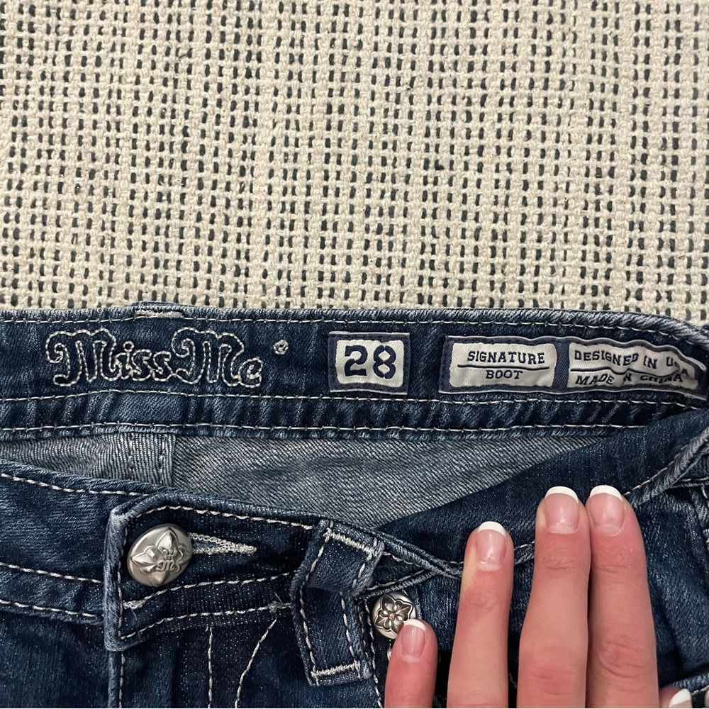 MISS ME Women's Signature Boot Jeans Size 28 - Picture 2 of 4